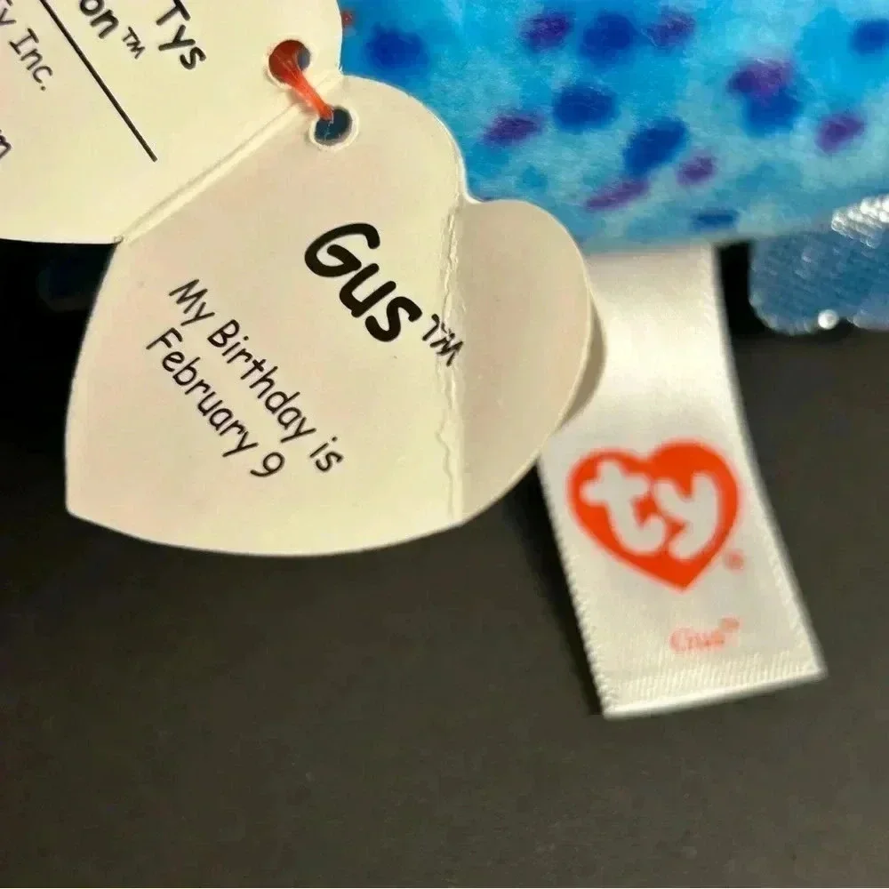 NWT TY Beanie Boos Teeny Tys 4" GUS Penguin  Stackable Plush Stuffed Animal Toy - Picture 4 of 4